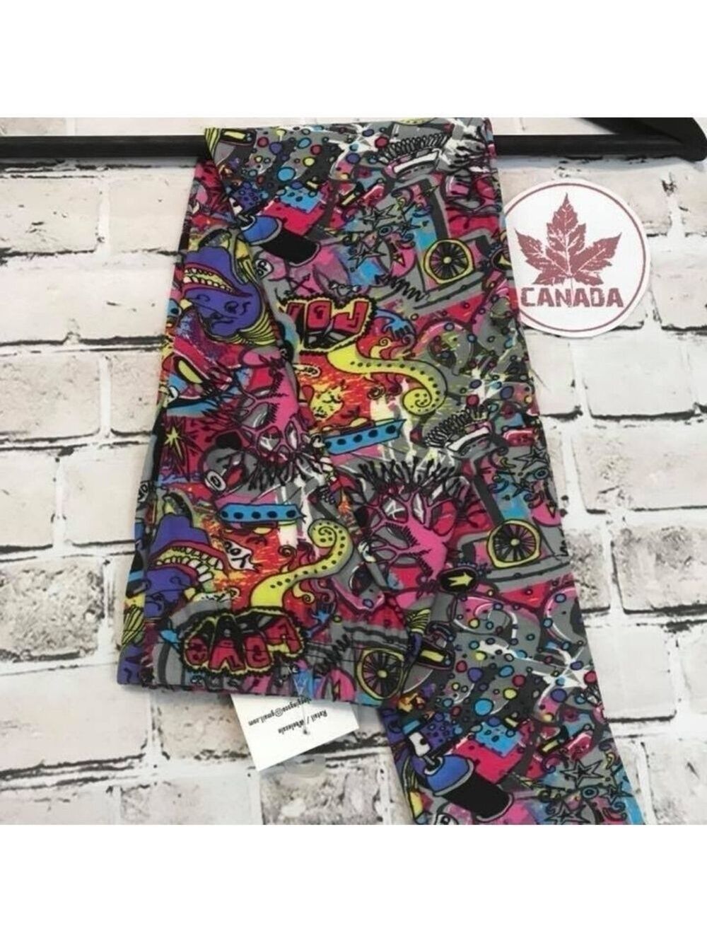 LEGGINGS DEPOT KID'S Cartoon Multi Print Full length Leggings Size Medium NWT - Picture 1 of 2